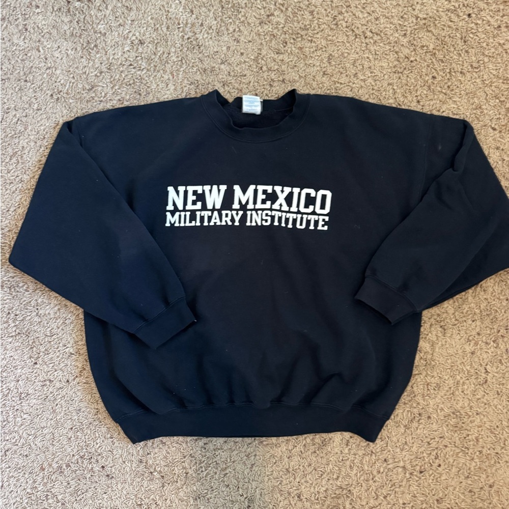 VINTAGE Sweatshirt with New Mexico Military Institute Print size 2XL